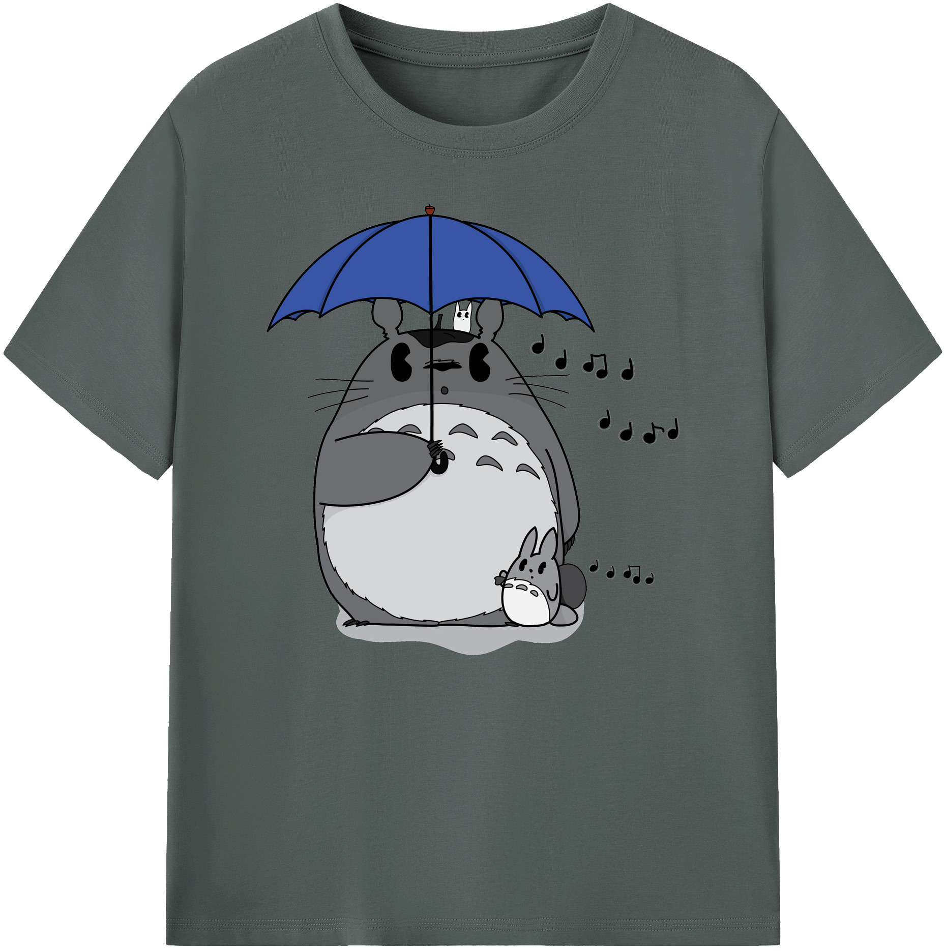 （画像用） となりのトトロ 草壁メイ 草壁サツキ My Neighbor Totoro Satsuki Kusakabe Mei Kusakabe 綿100％ メンズ半袖Tシャツ｜肌触りやわらか＆通気性